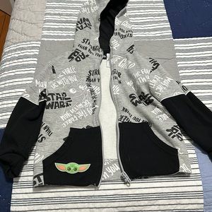 Star Wars kids Zip up hoodie size 5
